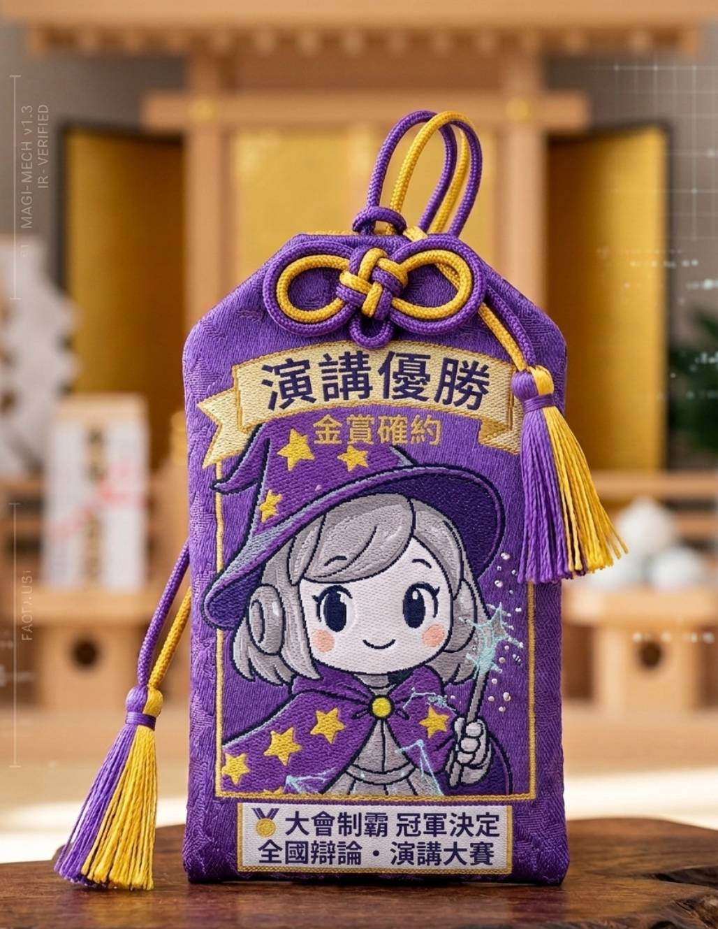 演講優勝御守